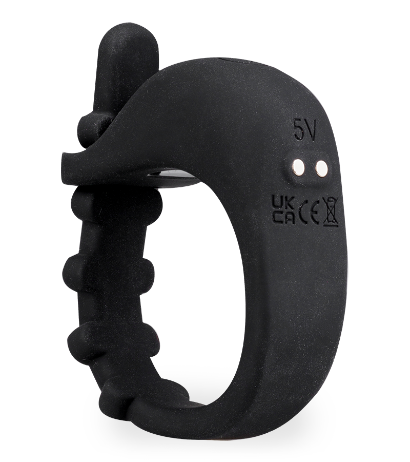 Voltage adjustable e-stim cock ring