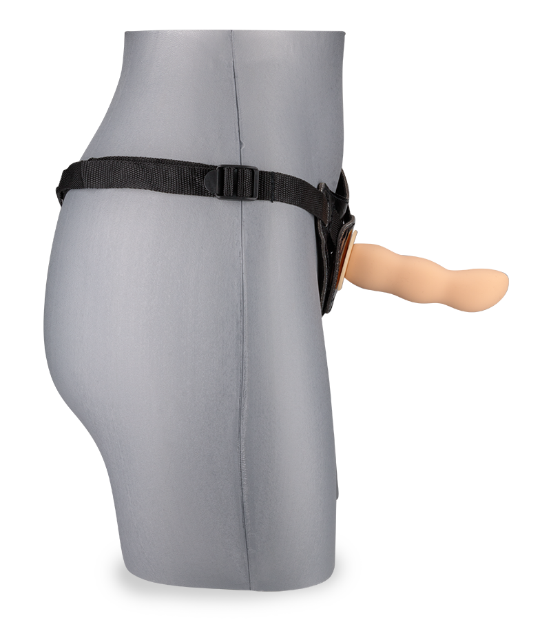 Wavy strap on dildo harness kit