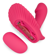 Load image into Gallery viewer, Wearable vibrating shell dildo