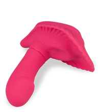 Load image into Gallery viewer, Wearable vibrating shell dildo