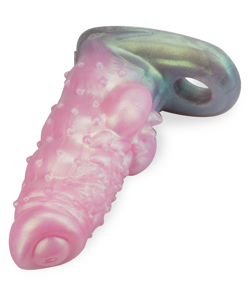Werewolf silicone cock-sleeve