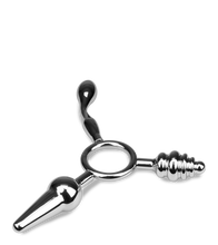 Load image into Gallery viewer, Wheel triple metal butt plug