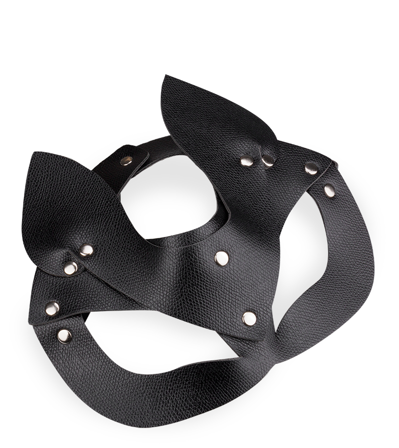Wildcat faux leather mask