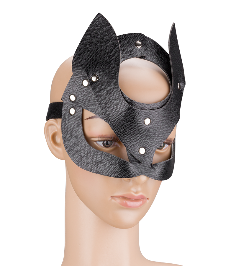 Wildcat faux leather mask