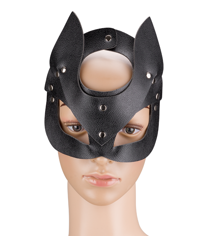 Wildcat faux leather mask