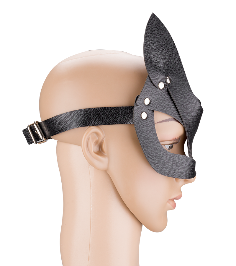 Wildcat faux leather mask