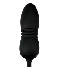 Load image into Gallery viewer, Wind vibrating and thrusting butt plug with cock ring and ball massager