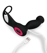 Load image into Gallery viewer, Wireless remote control prostate sex toy with cock ring