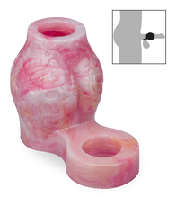 Load image into Gallery viewer, Wolf cock sleeve with knot and ball loop