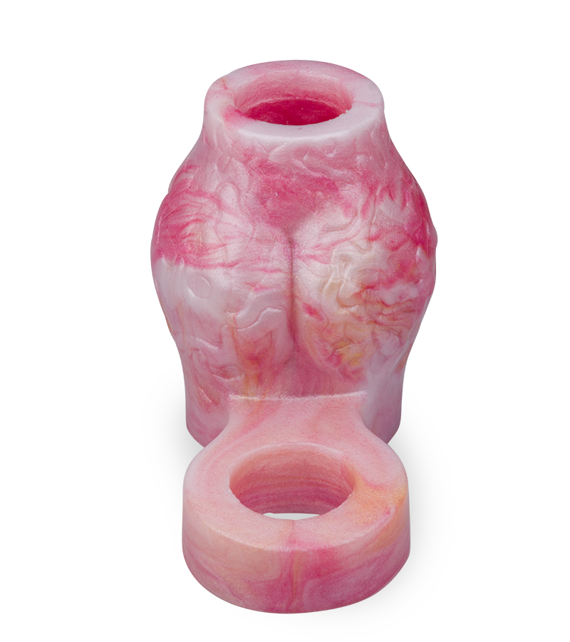 Wolf cock sleeve with knot and ball loop