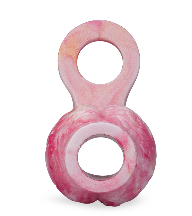 Wolf cock sleeve with knot and ball loop