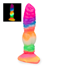 Load image into Gallery viewer, Wolf glow-in-the-dark suction-cup dildo