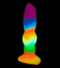 Load image into Gallery viewer, Wolf glow-in-the-dark suction-cup dildo