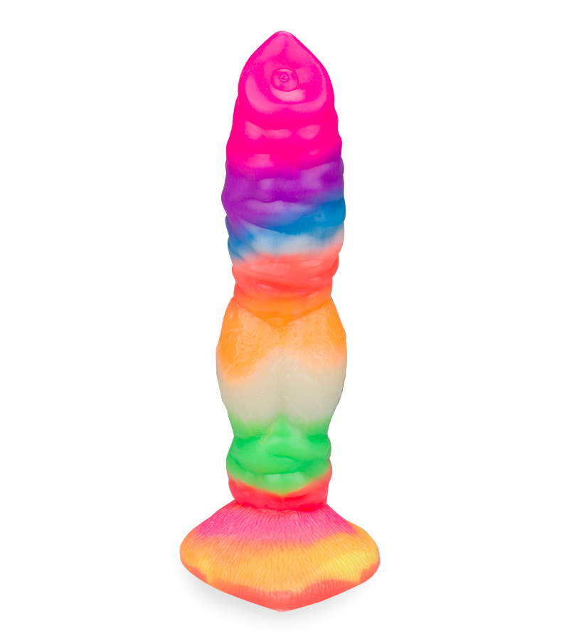 Wolf glow-in-the-dark suction-cup dildo