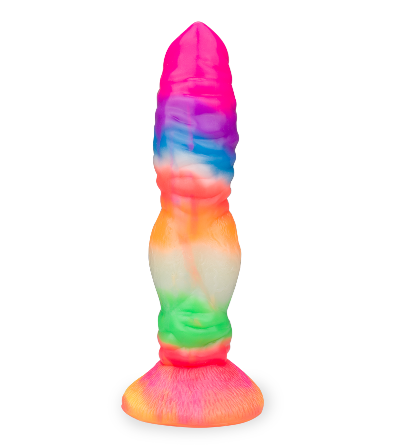 Wolf glow-in-the-dark suction-cup dildo