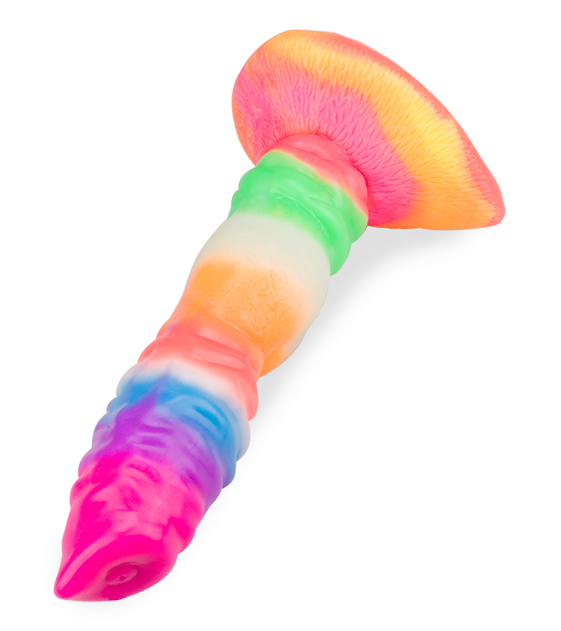 Wolf glow-in-the-dark suction-cup dildo