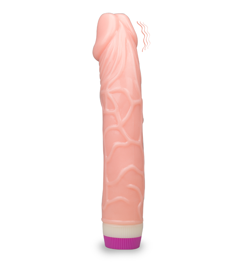 XL-length big tip vibrating dildo